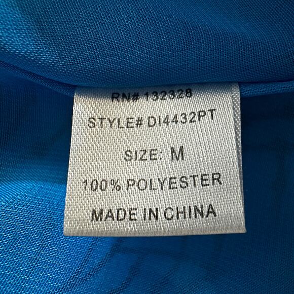 Ezra Womens Halter Neck Mini A Line Dress Blue Sz Medium Y2k Retro Boho Festival - Picture 9 of 10